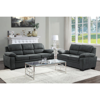 Holleman Dark Gray Sofa - 9333DG-3 - Bien Home Furniture &amp; Electronics