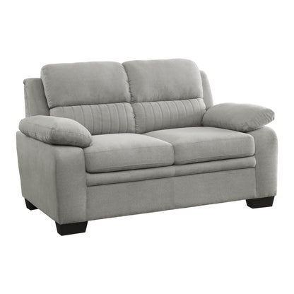 Holleman Gray Loveseat - 9333GY-2 - Bien Home Furniture &amp; Electronics