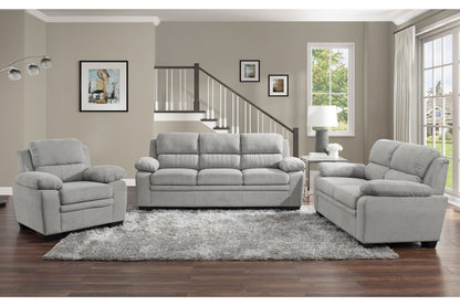 Holleman Gray Loveseat - 9333GY-2 - Bien Home Furniture &amp; Electronics