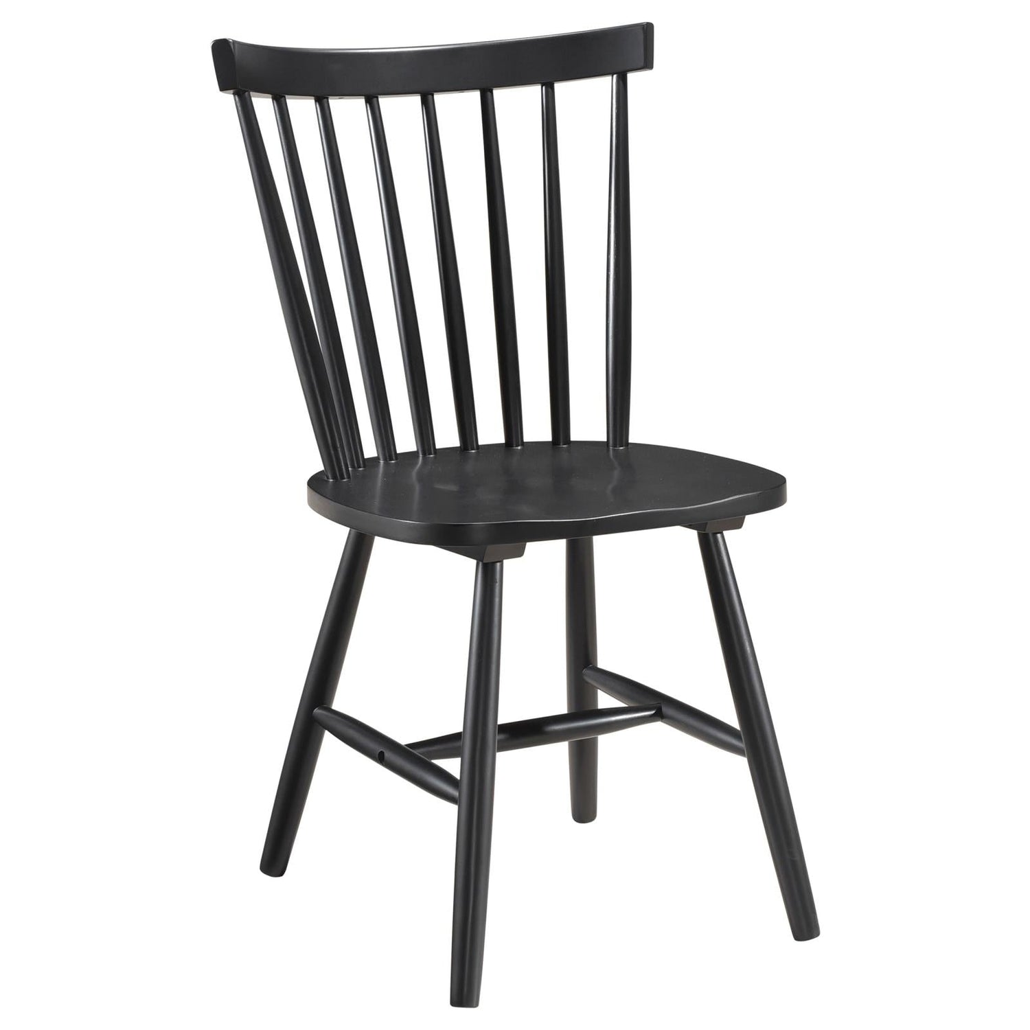 Hollyoak Windsor Spindle Back Dining Side Chairs Black (Set of 2) - 183042 - Bien Home Furniture &amp; Electronics
