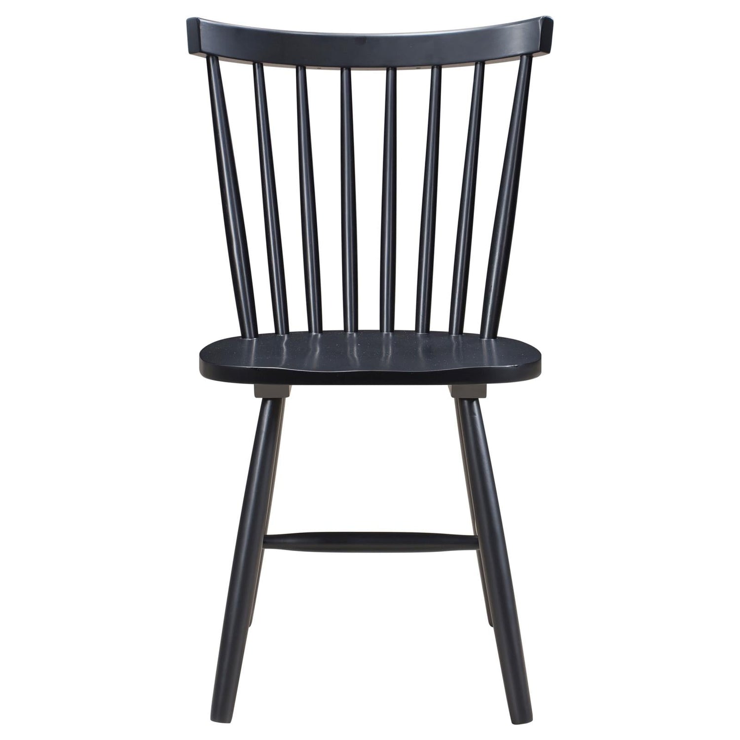 Hollyoak Windsor Spindle Back Dining Side Chairs Black (Set of 2) - 183042 - Bien Home Furniture &amp; Electronics