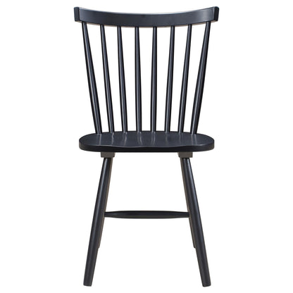 Hollyoak Windsor Spindle Back Dining Side Chairs Black (Set of 2) - 183042 - Bien Home Furniture &amp; Electronics