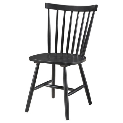 Hollyoak Windsor Spindle Back Dining Side Chairs Black (Set of 2) - 183042 - Bien Home Furniture &amp; Electronics