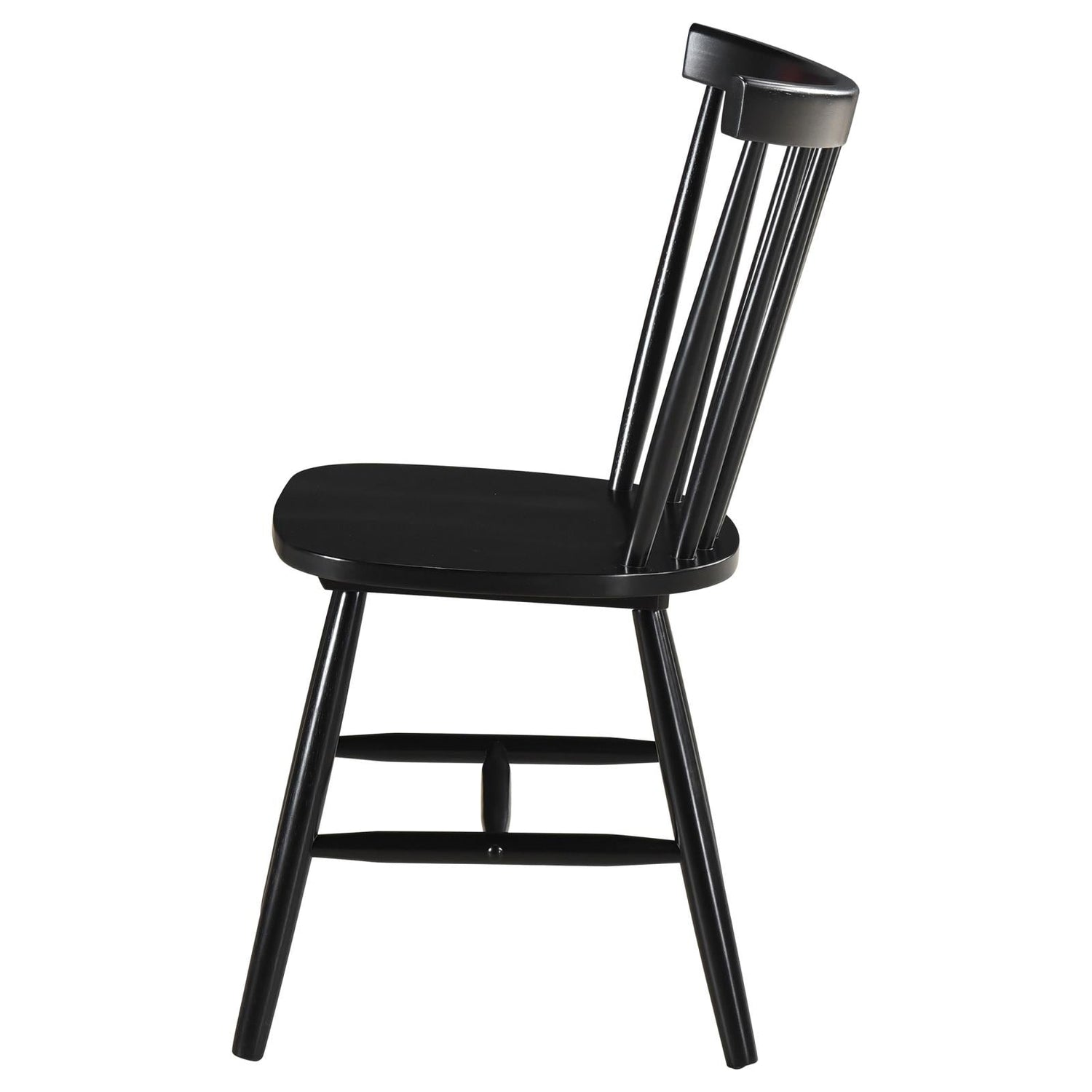 Hollyoak Windsor Spindle Back Dining Side Chairs Black (Set of 2) - 183042 - Bien Home Furniture &amp; Electronics