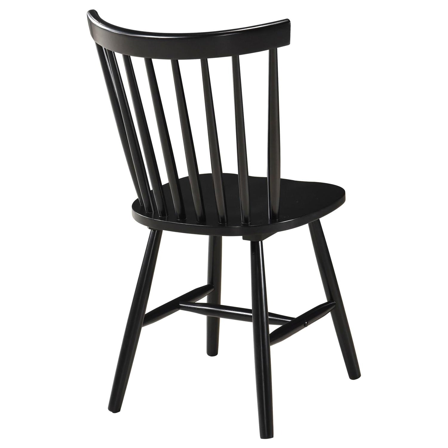 Hollyoak Windsor Spindle Back Dining Side Chairs Black (Set of 2) - 183042 - Bien Home Furniture &amp; Electronics