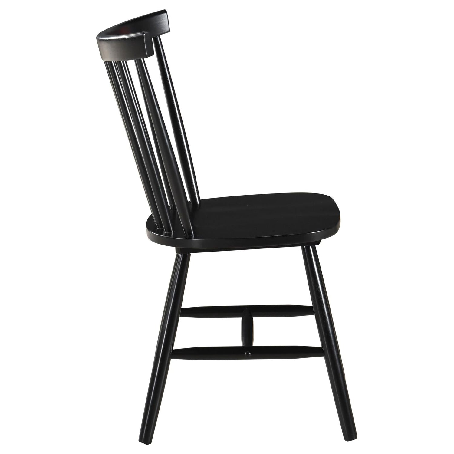 Hollyoak Windsor Spindle Back Dining Side Chairs Black (Set of 2) - 183042 - Bien Home Furniture &amp; Electronics