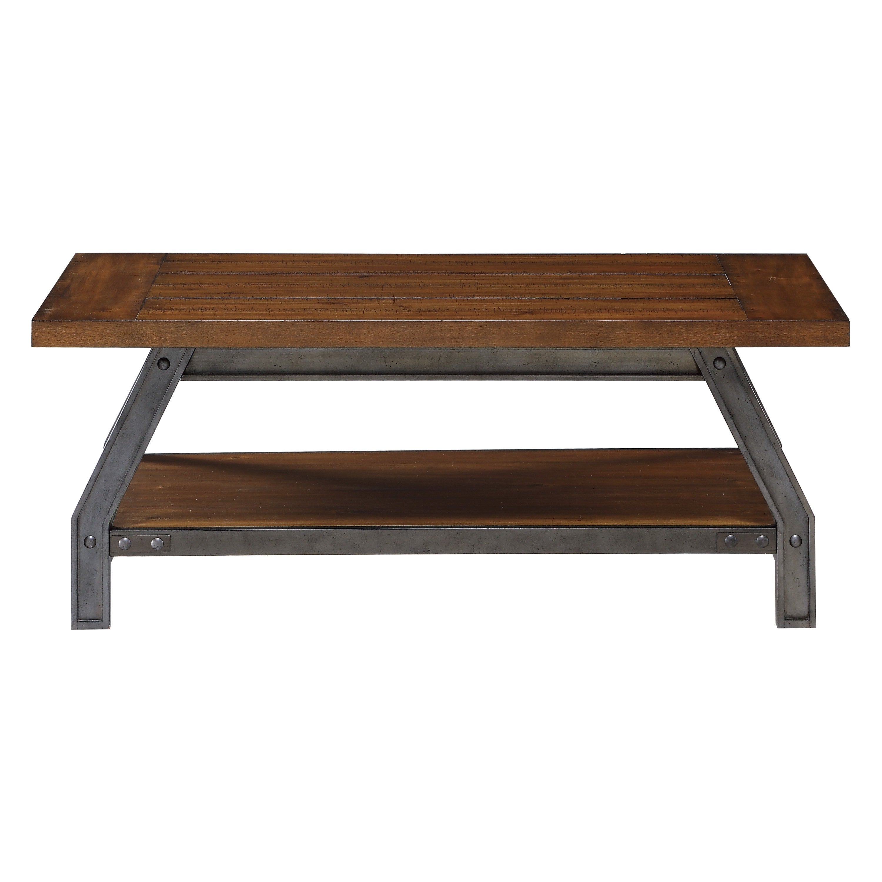 Holverson Rustic Brown Cocktail Table - 1715-30 - Bien Home Furniture &amp; Electronics
