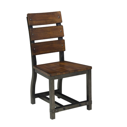 Holverson Rustic Brown Side Chair, Set of 2 - 1715S - Bien Home Furniture &amp; Electronics