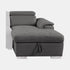 HOM 8228GY-R (2/2)Right Side Chaise with Adjustable Headrest and Hidden Storage - 8228GY-R - Bien Home Furniture & Electronics