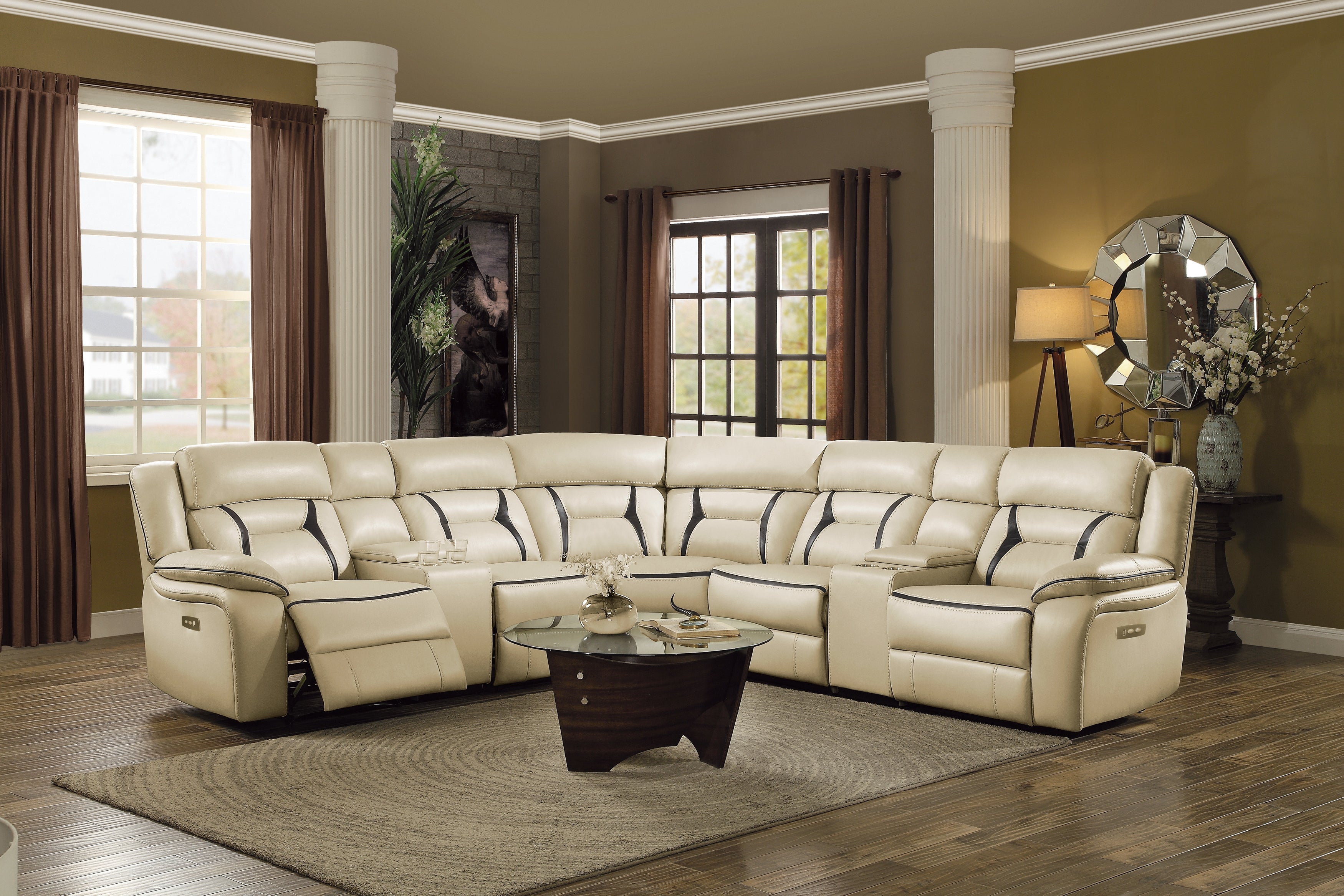 HOM 8229-ARPW (4/6)Power Armless Reclining Chair - 8229-ARPW - Bien Home Furniture &amp; Electronics