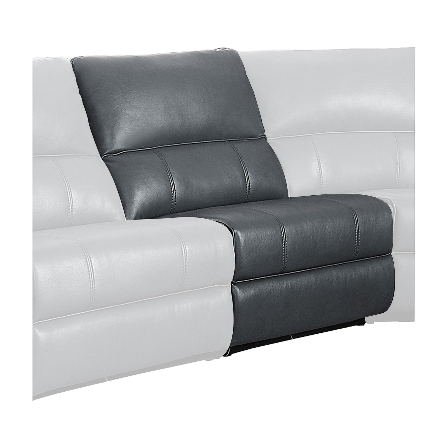 HOM 8260GY-ARPW (5/6)Power Armless Reclining Chair - 8260GY-ARPW - Bien Home Furniture &amp; Electronics