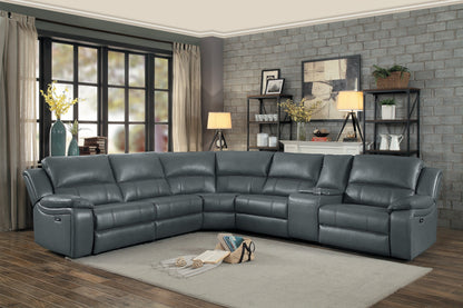 HOM 8260GY-LRPW (1/6)Power Left Side Reclining Chair with USB Port - 8260GY-LRPW - Bien Home Furniture &amp; Electronics