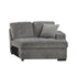 HOM 9401GRY-RU (2/4)Right Side Cuddler with 1 Pillow - 9401GRY-RU - Bien Home Furniture & Electronics