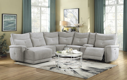 HOM 9509MGY-5L (1/6)Left Side Chaise - 9509MGY-5L - Bien Home Furniture &amp; Electronics