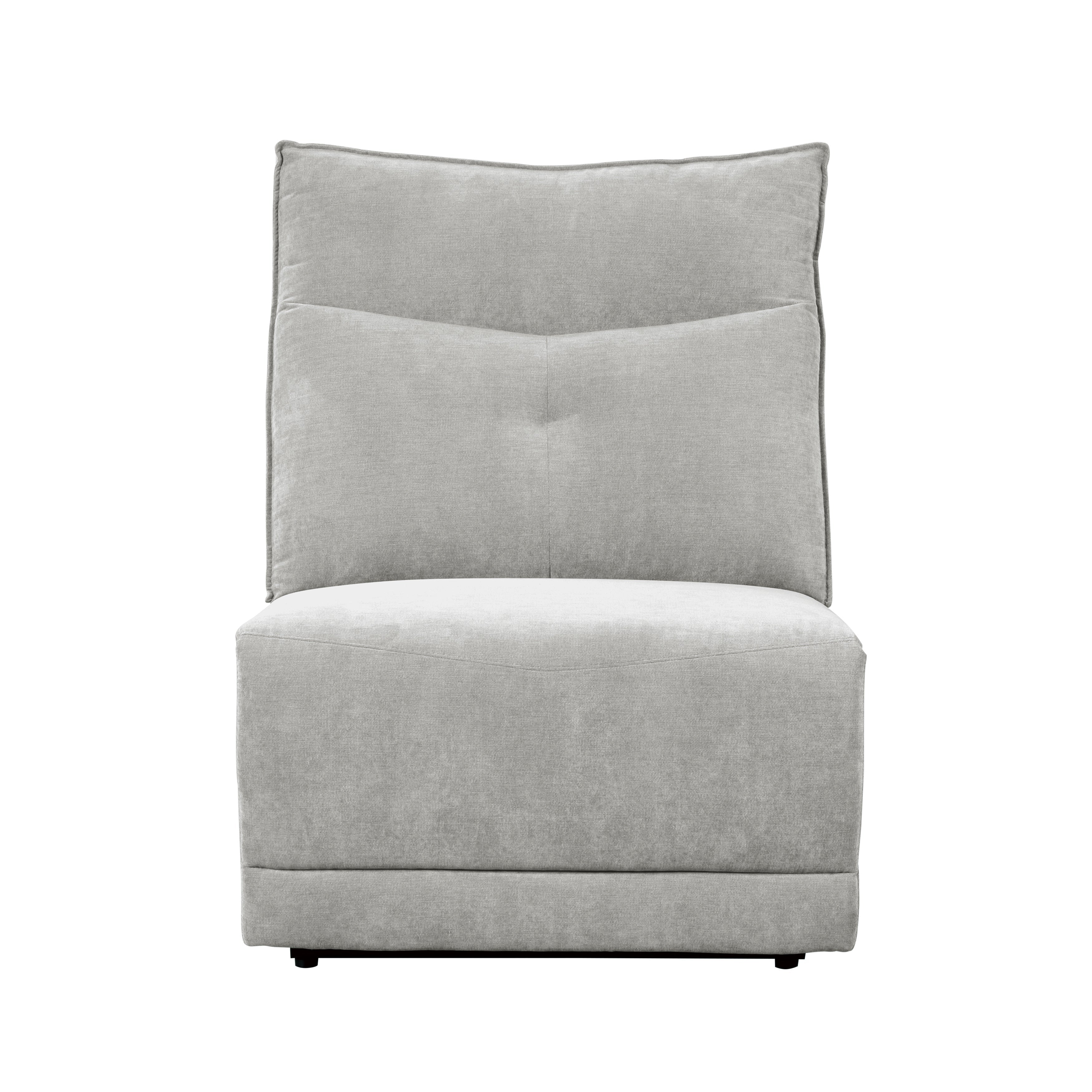 HOM 9509MGY-ARWH (4/6)Power Armless Reclining Chair with Power Headrest - 9509MGY-ARWH - Bien Home Furniture &amp; Electronics