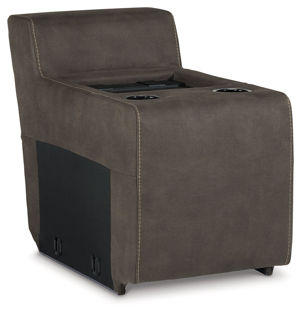 Hoopster Gunmetal Console with Touchscreen - 2370360 - Bien Home Furniture &amp; Electronics