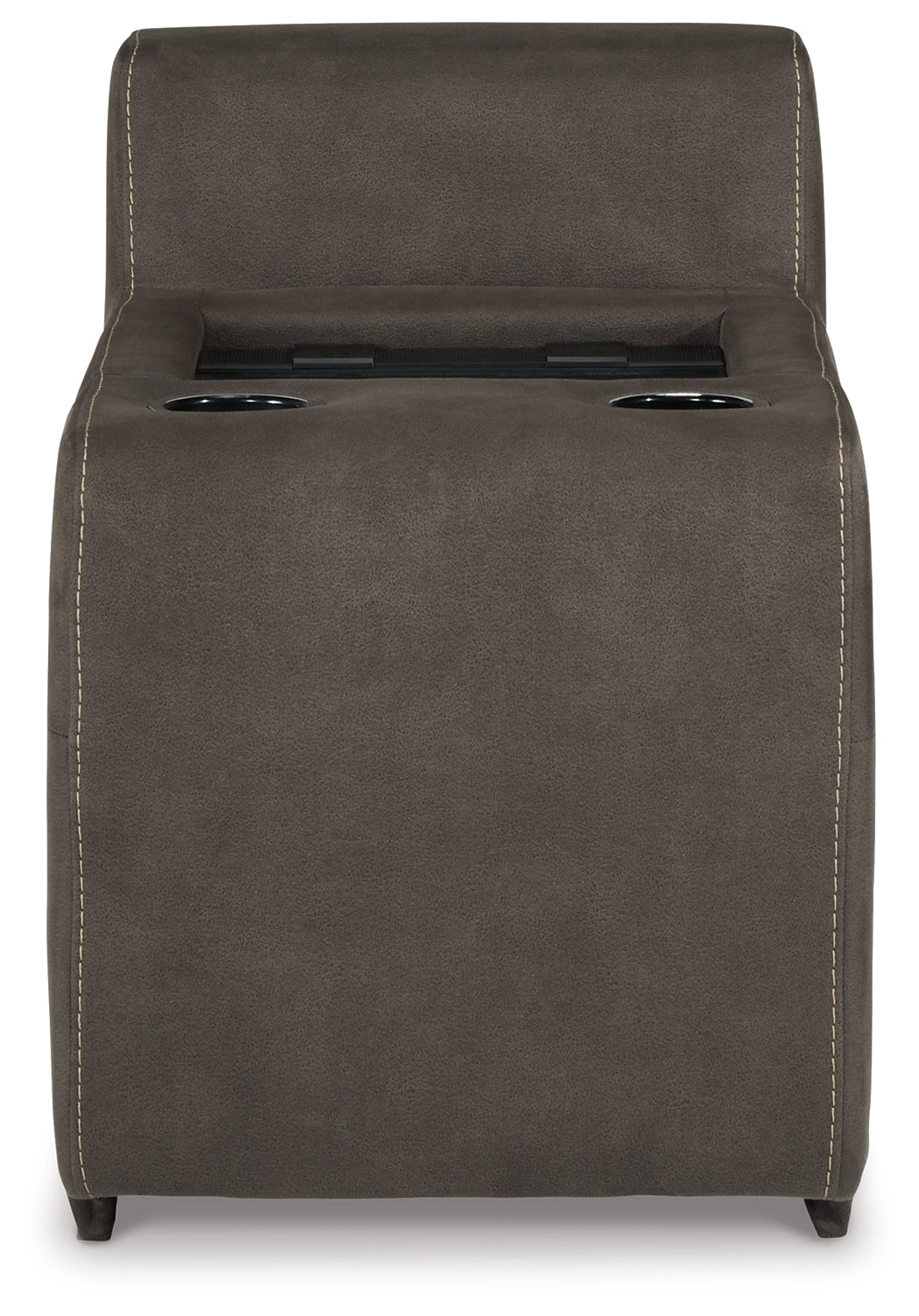 Hoopster Gunmetal Console with Touchscreen - 2370360 - Bien Home Furniture &amp; Electronics