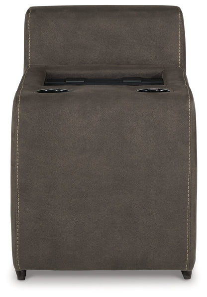 Hoopster Gunmetal Console with Touchscreen - 2370360 - Bien Home Furniture &amp; Electronics