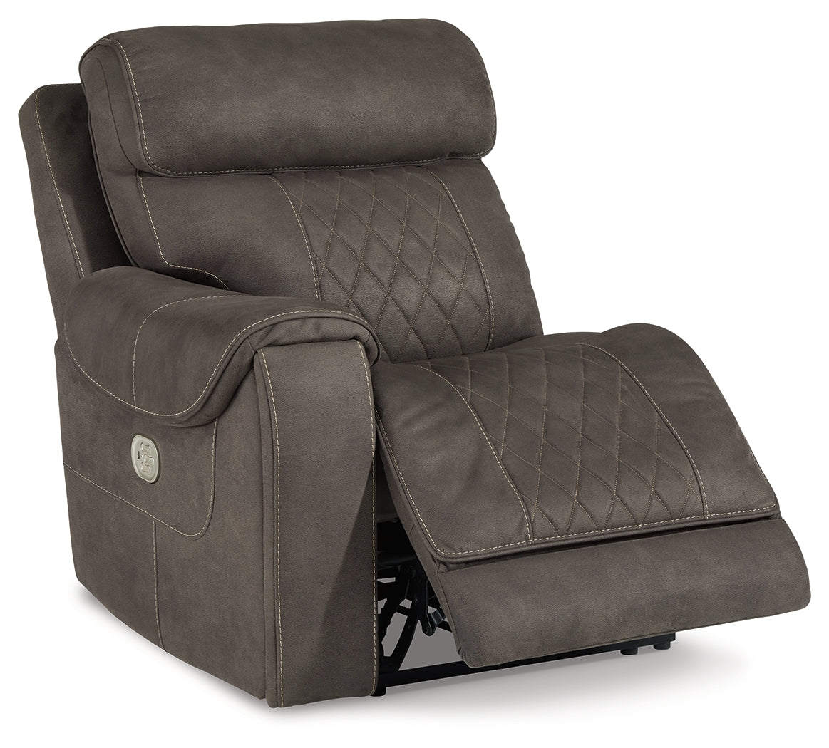 Hoopster Gunmetal Left-Arm Facing Power Recliner - 2370358 - Bien Home Furniture &amp; Electronics