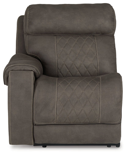 Hoopster Gunmetal Left-Arm Facing Power Recliner - 2370358 - Bien Home Furniture &amp; Electronics