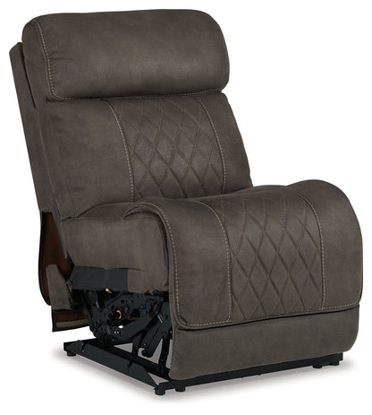Hoopster Gunmetal Power Armless Recliner - 2370331 - Bien Home Furniture &amp; Electronics