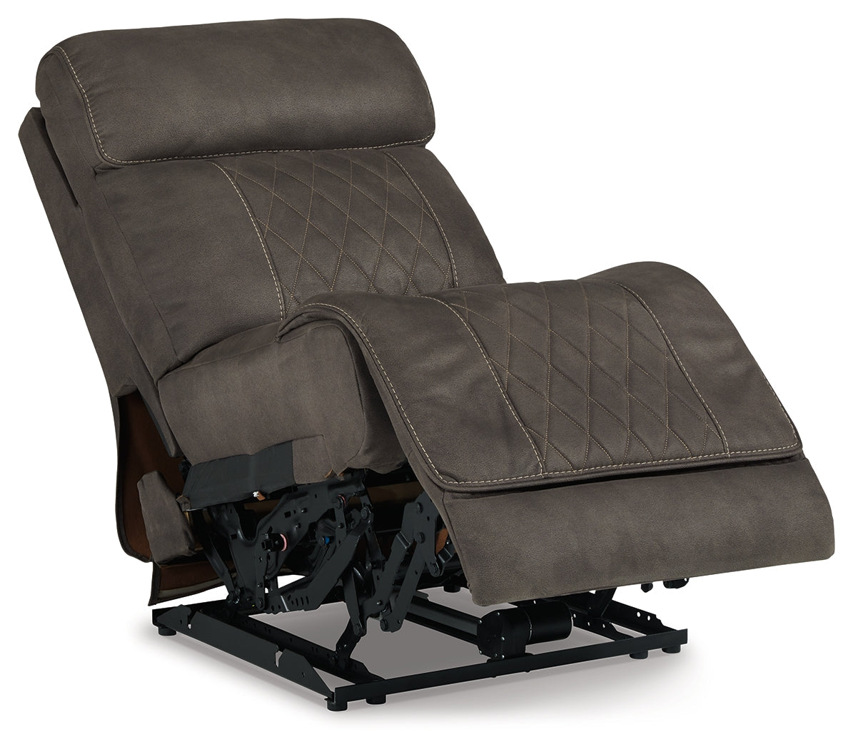 Hoopster Gunmetal Power Armless Recliner - 2370331 - Bien Home Furniture &amp; Electronics