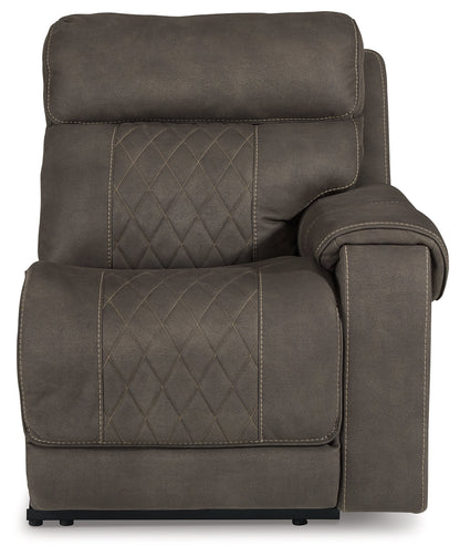 Hoopster Gunmetal Right-Arm Facing Power Recliner - 2370362 - Bien Home Furniture &amp; Electronics