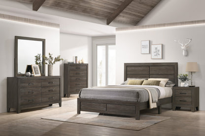 Hopkins Brown Queen Platform Bed - B9310-Q-BED - Bien Home Furniture &amp; Electronics