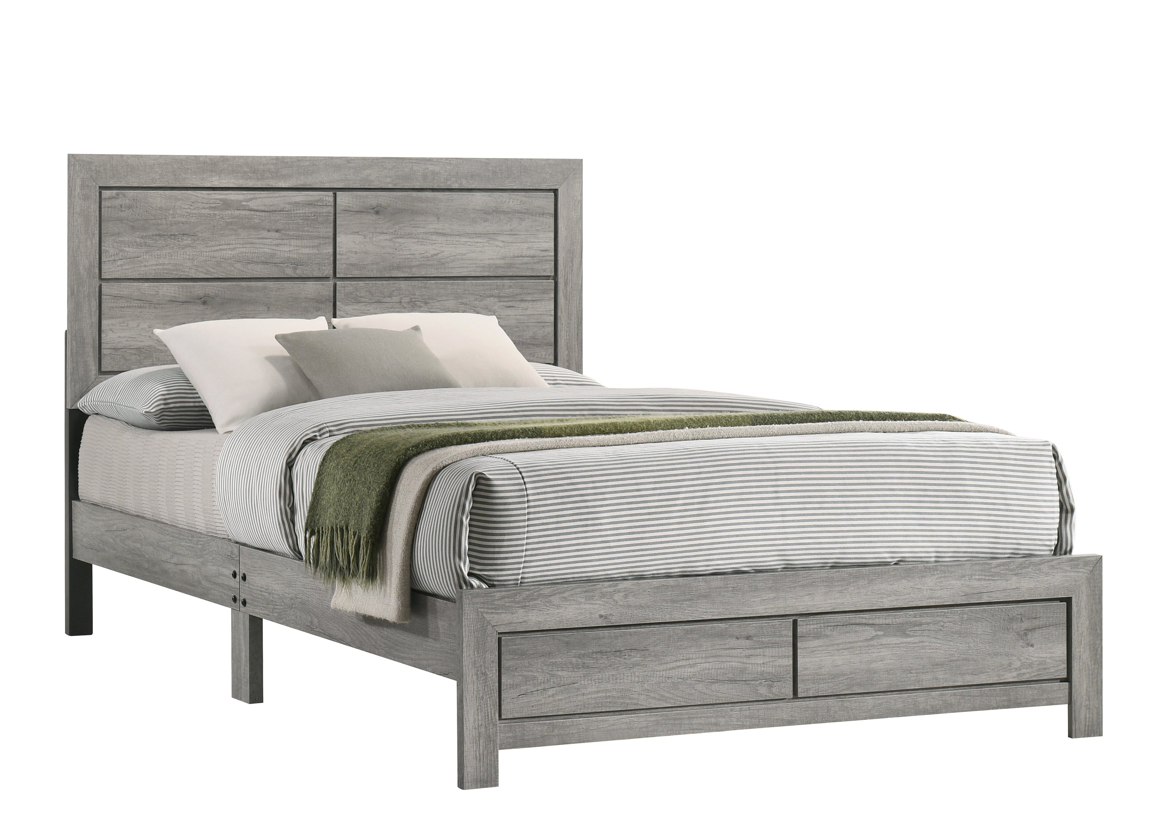 Hopkins Driftwood King Platform Bed - B9320-K-BED - Bien Home Furniture &amp; Electronics