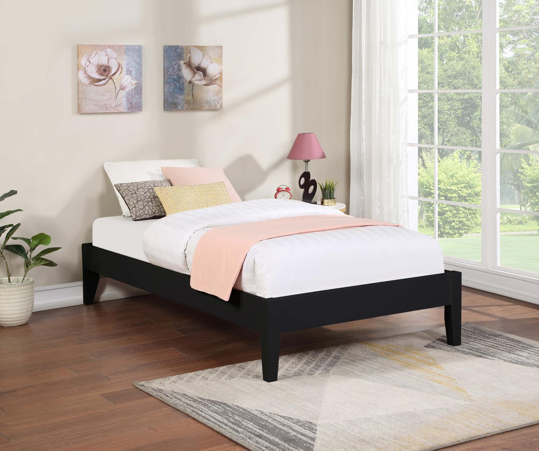 Hounslow Platform Full Bed Black - 306129F - Bien Home Furniture &amp; Electronics