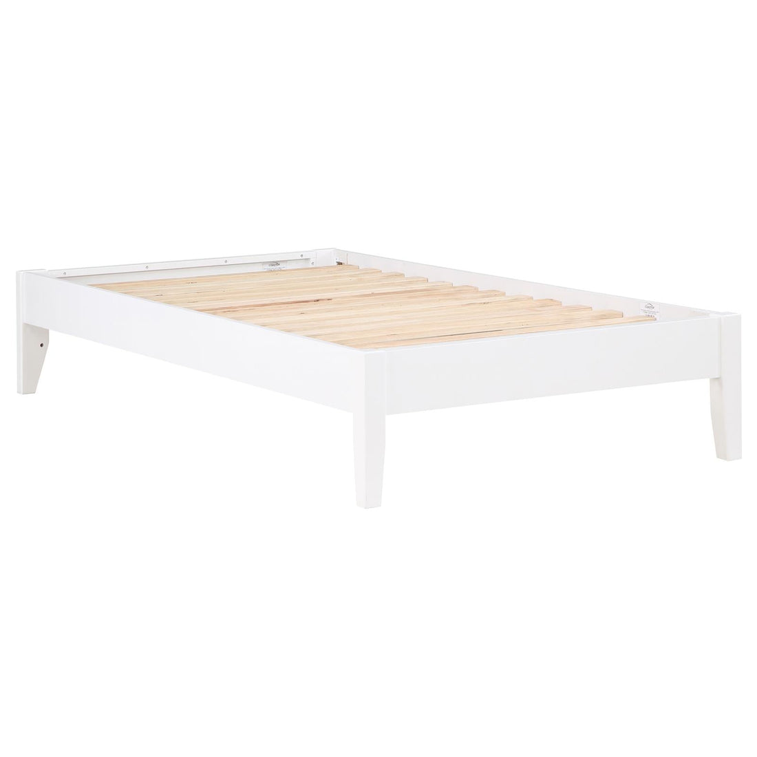 Hounslow Platform Full Bed White - 306128F - Bien Home Furniture &amp; Electronics