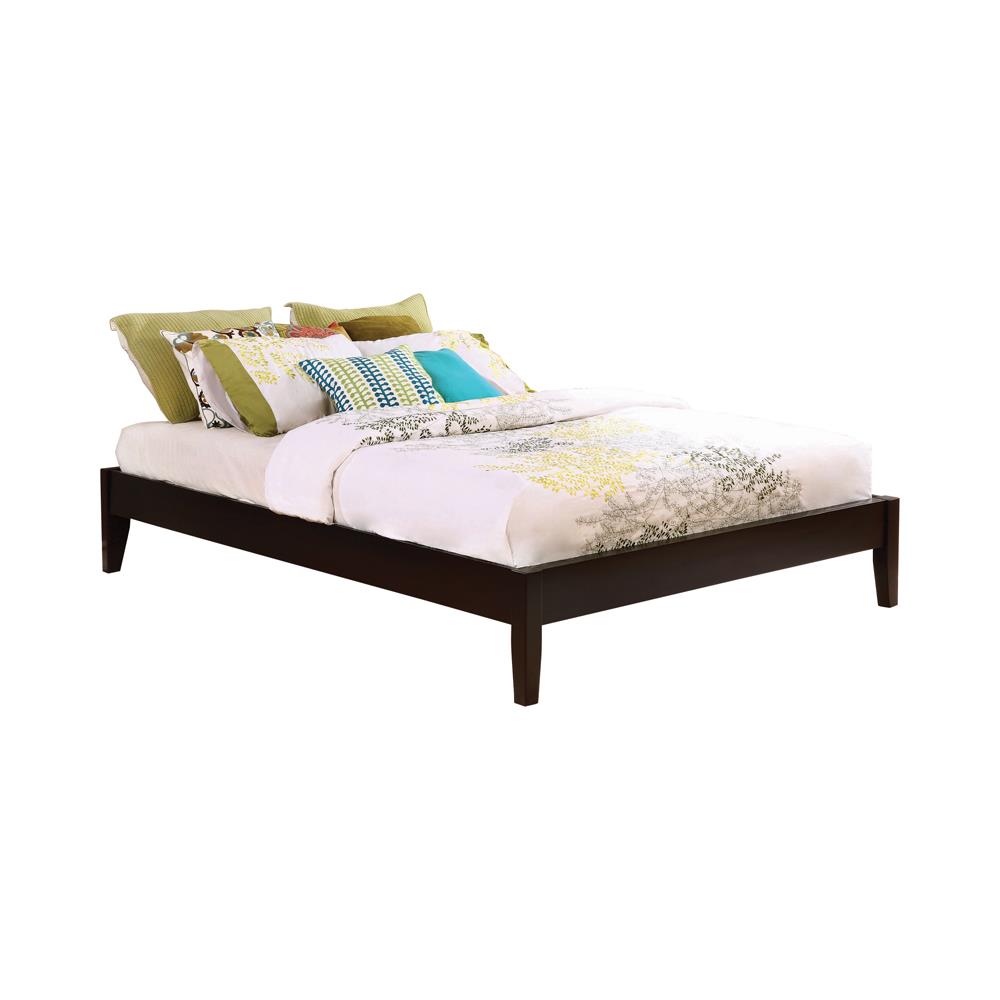 Hounslow Queen Universal Platform Bed Cappuccino - 300555Q - Bien Home Furniture &amp; Electronics