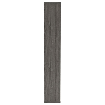 Howie Weathered Gray 10-Shelf Bookcase - 800512 - Bien Home Furniture &amp; Electronics