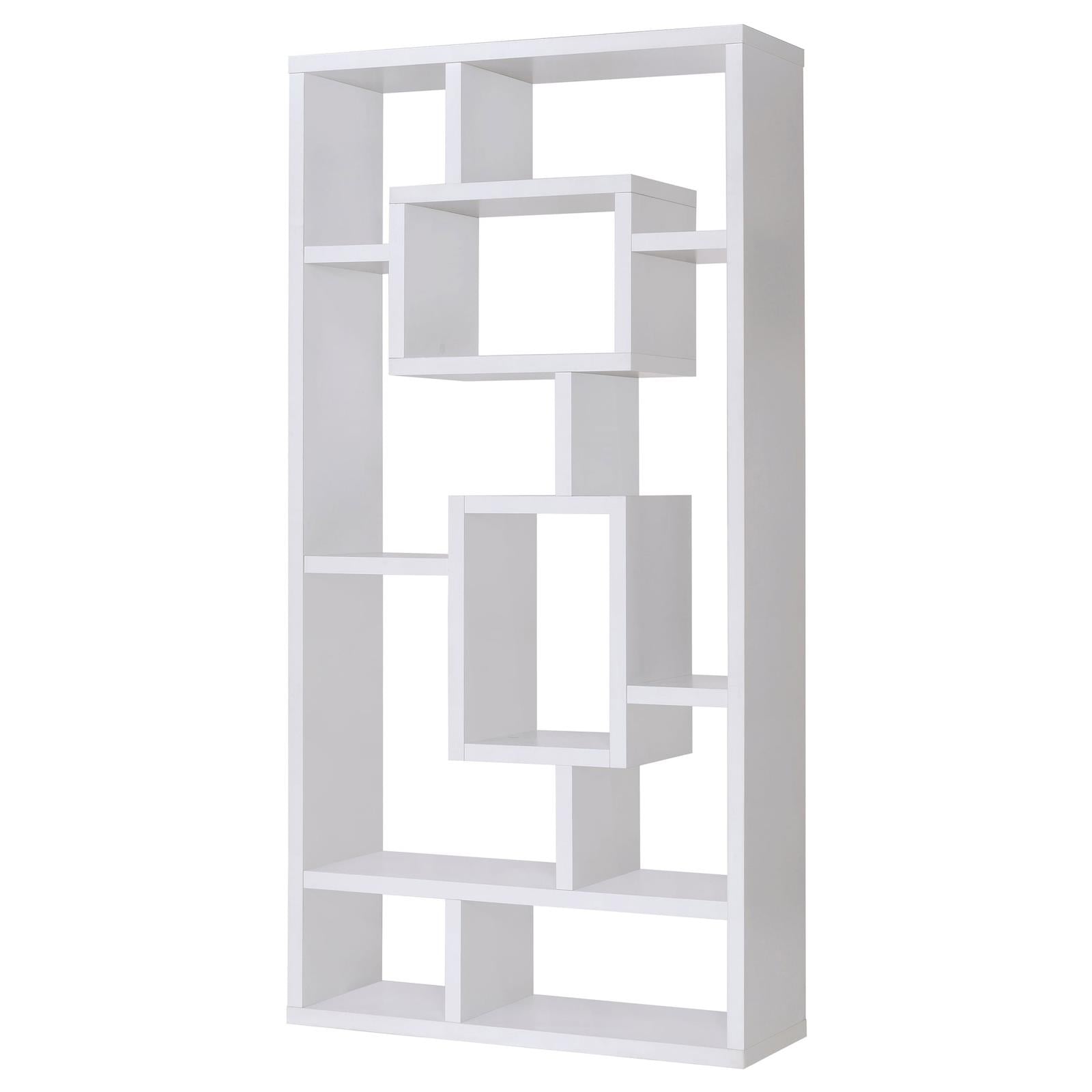 Howie White 10-Shelf Bookcase - 800157 - Bien Home Furniture &amp; Electronics