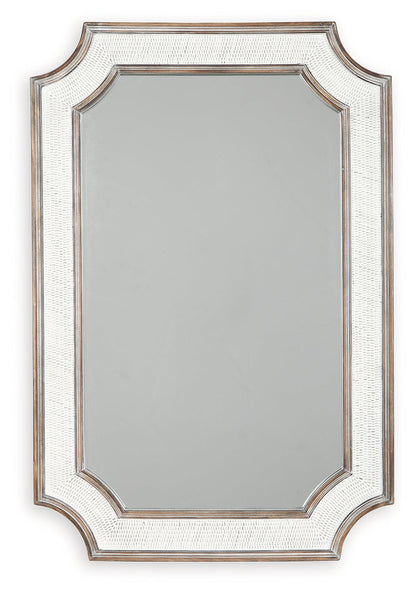 Howston Antique White Accent Mirror - A8010314 - Bien Home Furniture &amp; Electronics