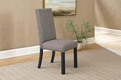 Hubbard Charcoal Upholstered Side Chairs, Set of 2 - 121752 - Bien Home Furniture &amp; Electronics