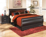 Huey Vineyard Black Full Sleigh Rails - B128-88 - Bien Home Furniture &amp; Electronics
