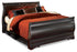 Huey Vineyard Black Queen Sleigh Bed - SET | B128-74 | B128-77 | B128-98 - Bien Home Furniture & Electronics