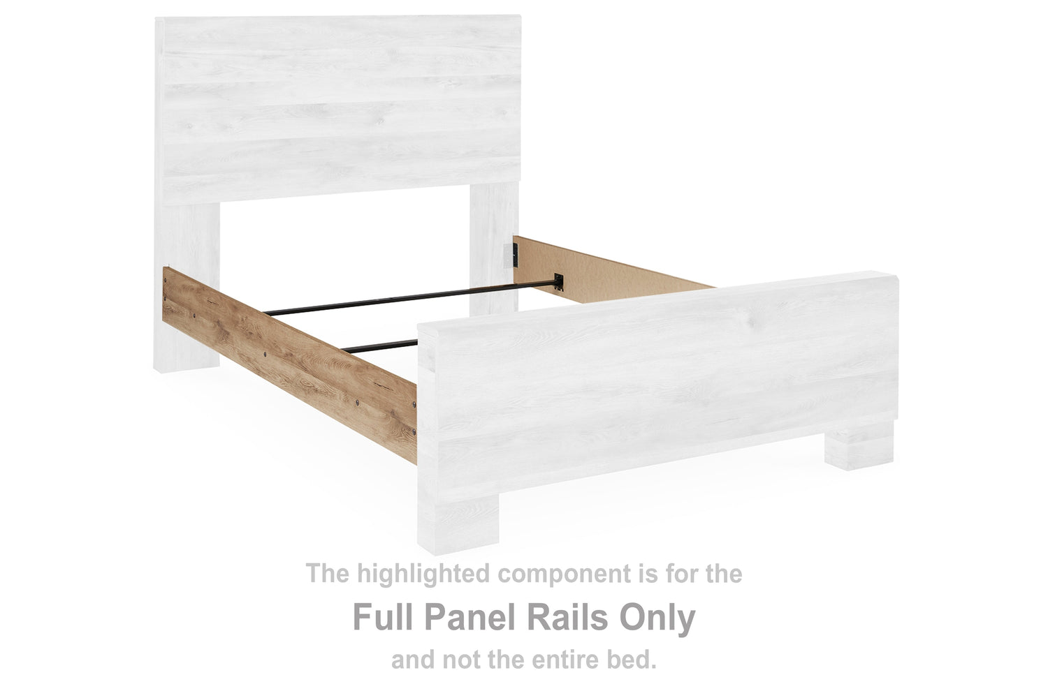 Hyanna Tan Full Panel Rails - B1050-86 - Bien Home Furniture &amp; Electronics