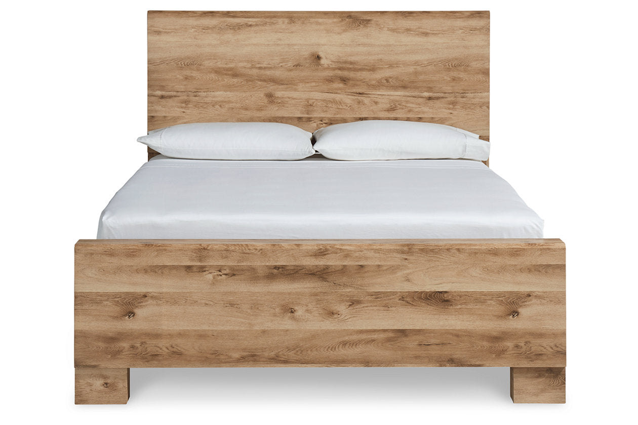 Hyanna Tan King Panel Bed - SET | B1050-56 | B1050-58 | B1050-97 - Bien Home Furniture &amp; Electronics