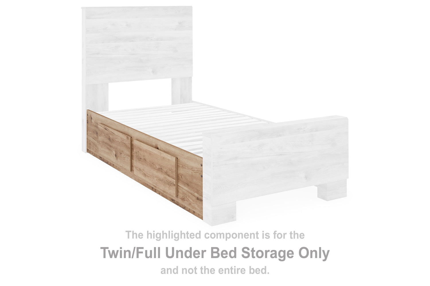 Hyanna Tan Twin/Full Under Bed Storage - B1050-50 - Bien Home Furniture &amp; Electronics
