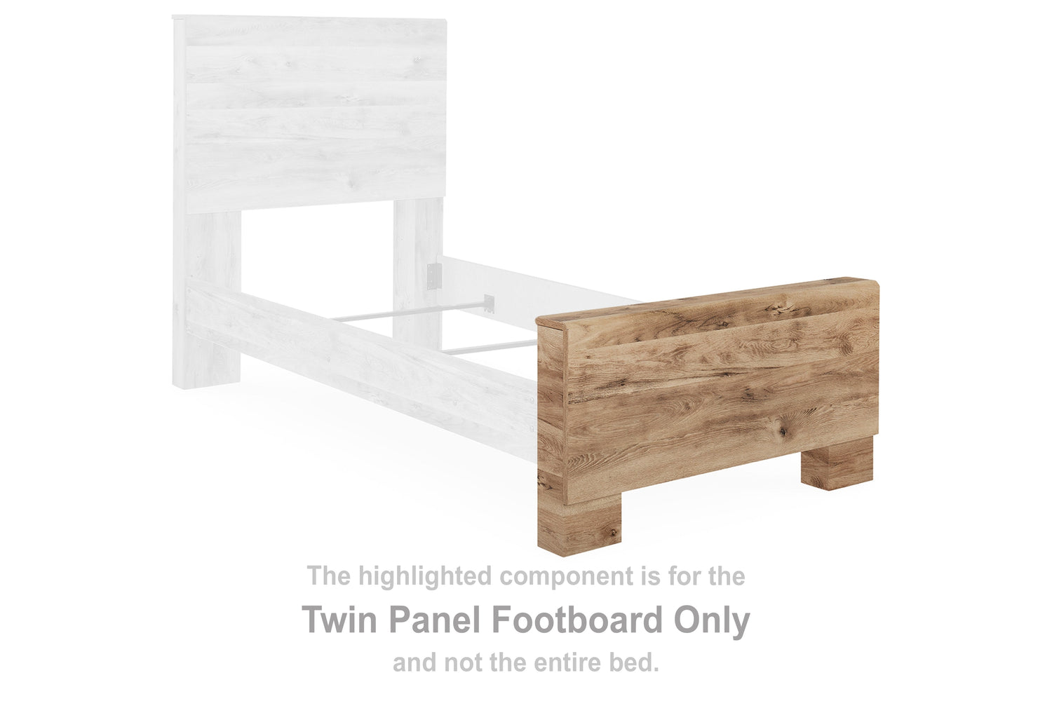 Hyanna Tan Twin Panel Footboard - B1050-52 - Bien Home Furniture &amp; Electronics