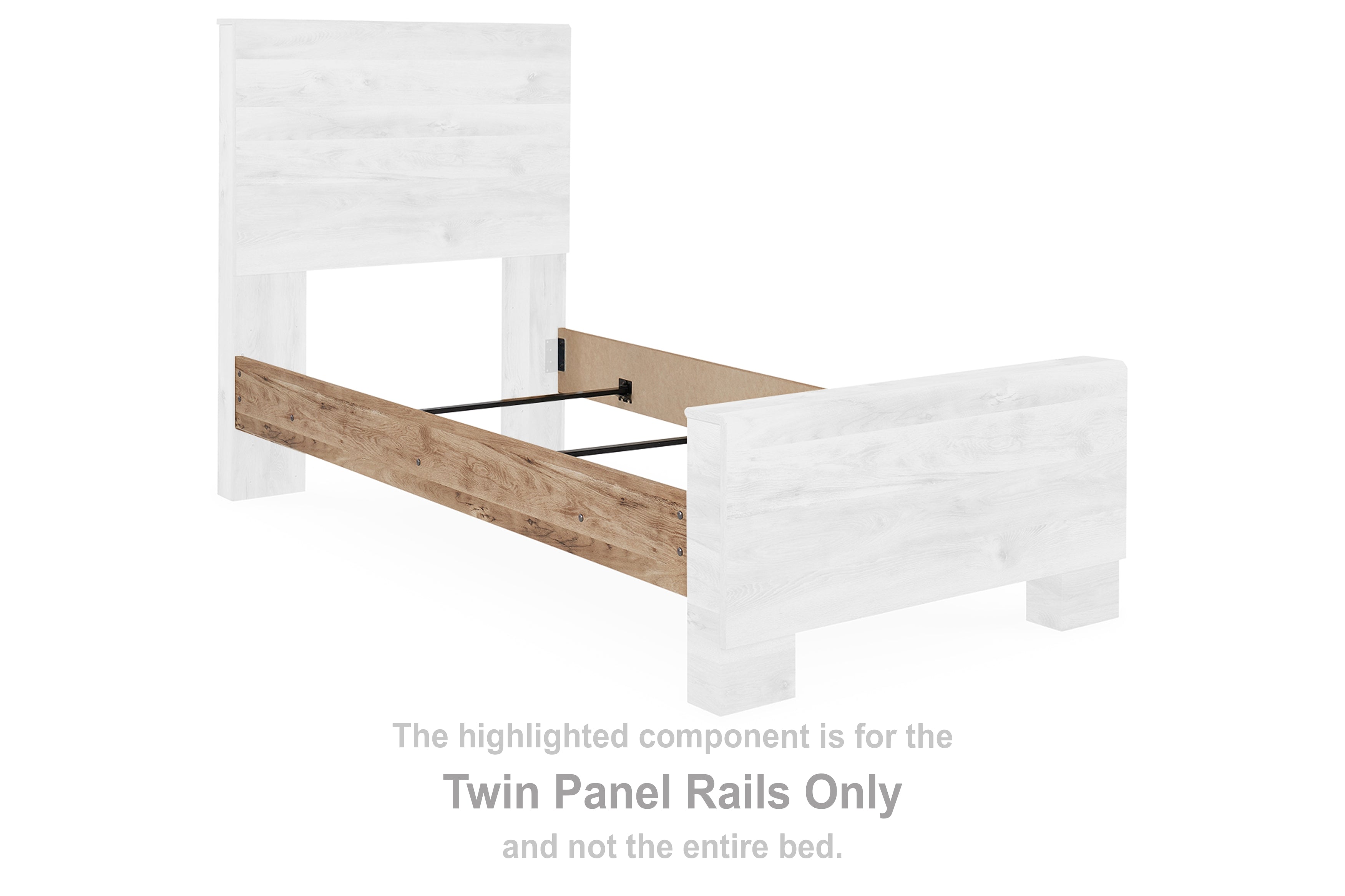 Hyanna Tan Twin Panel Rails - B1050-83 - Bien Home Furniture &amp; Electronics