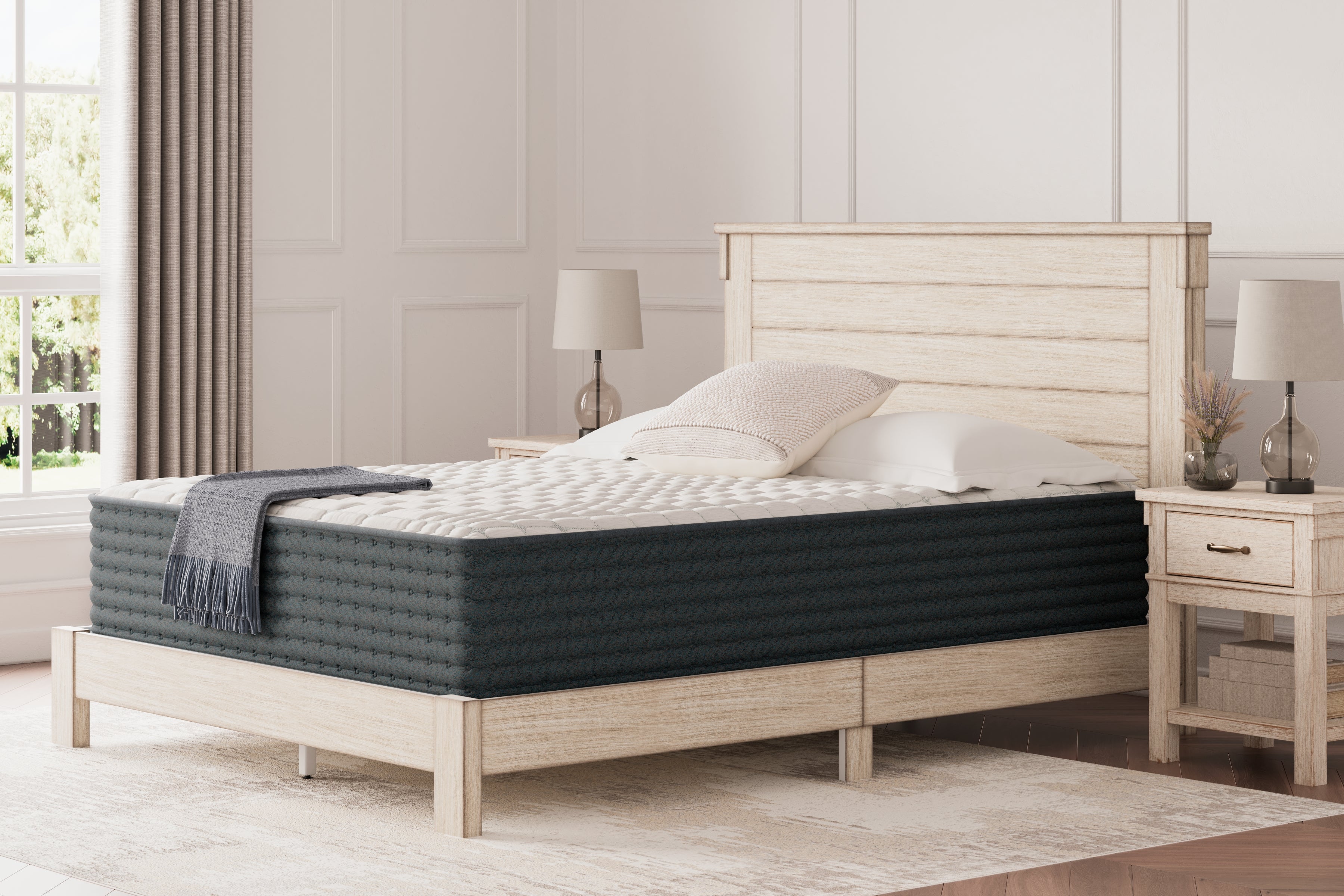 Hybrid 1300 White California King Mattress - M43651 - Bien Home Furniture &amp; Electronics