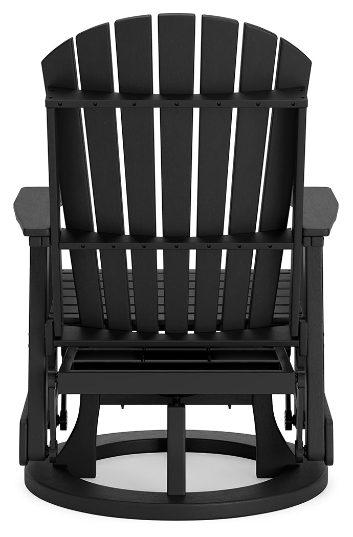 Hyland wave Black Outdoor Swivel Glider Chair - P108-820 - Bien Home Furniture &amp; Electronics
