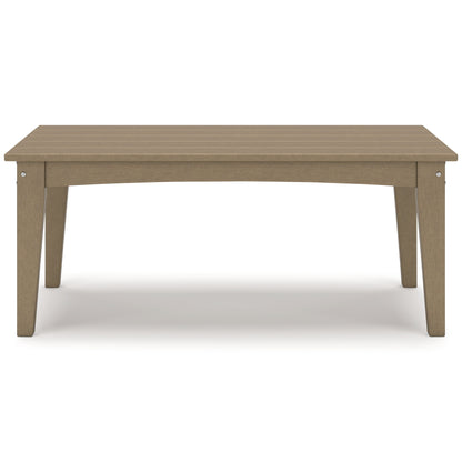 Hyland wave Driftwood Outdoor Coffee Table - P114-701 - Bien Home Furniture &amp; Electronics