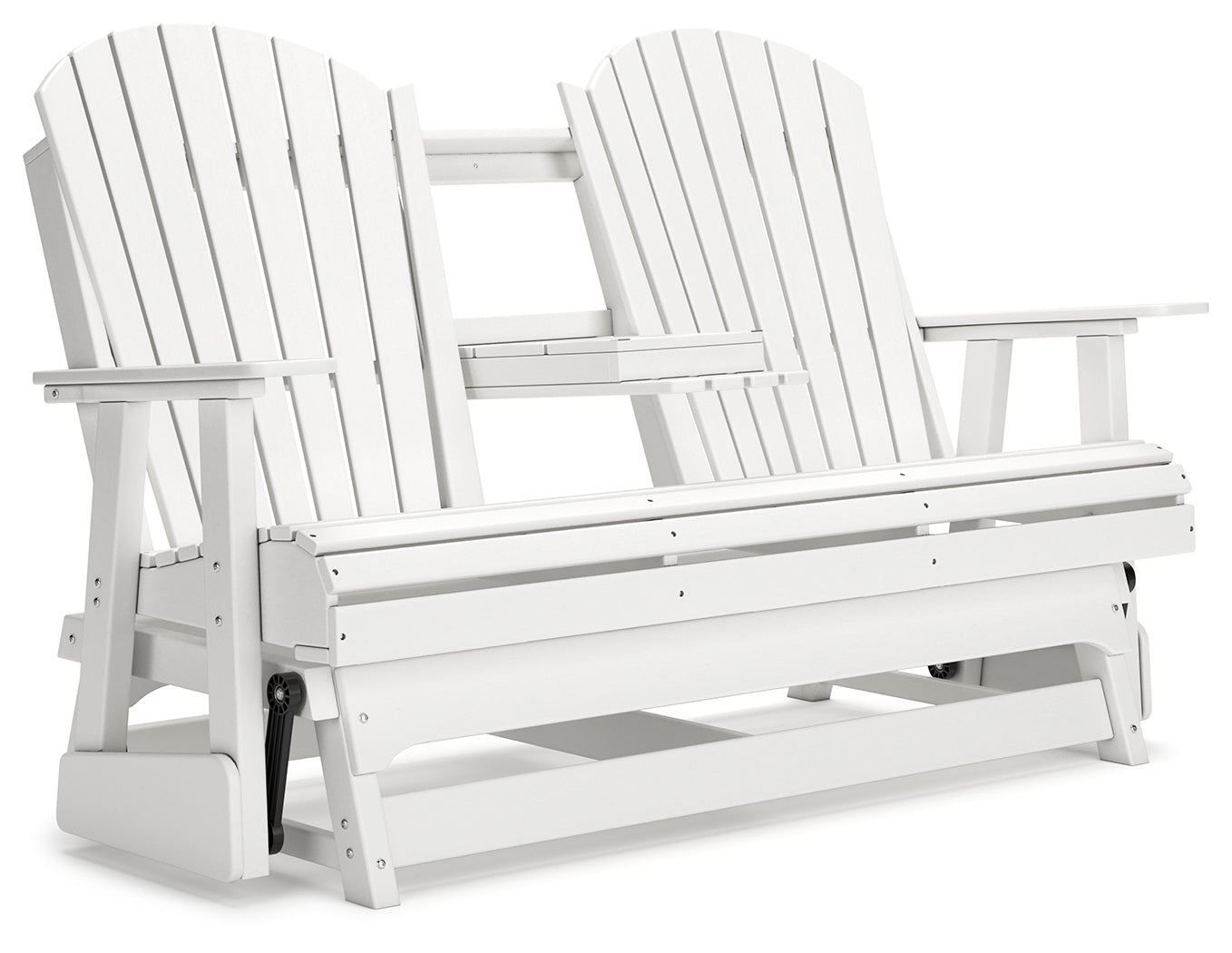 Hyland wave White Outdoor Glider Loveseat - P111-835 - Bien Home Furniture &amp; Electronics