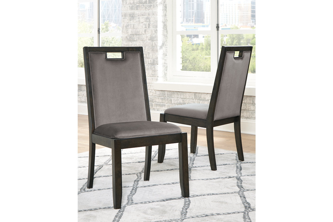 Hyndell Gray/Dark Brown Dining Chair, Set of 2 - D731-01 - Bien Home Furniture &amp; Electronics