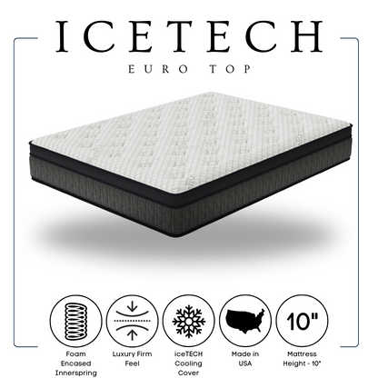 ICETECH - 10" Euro Top - Twin, Full, Queen, King *Full - ICETECH - MATTRESS Full - Bien Home Furniture &amp; Electronics
