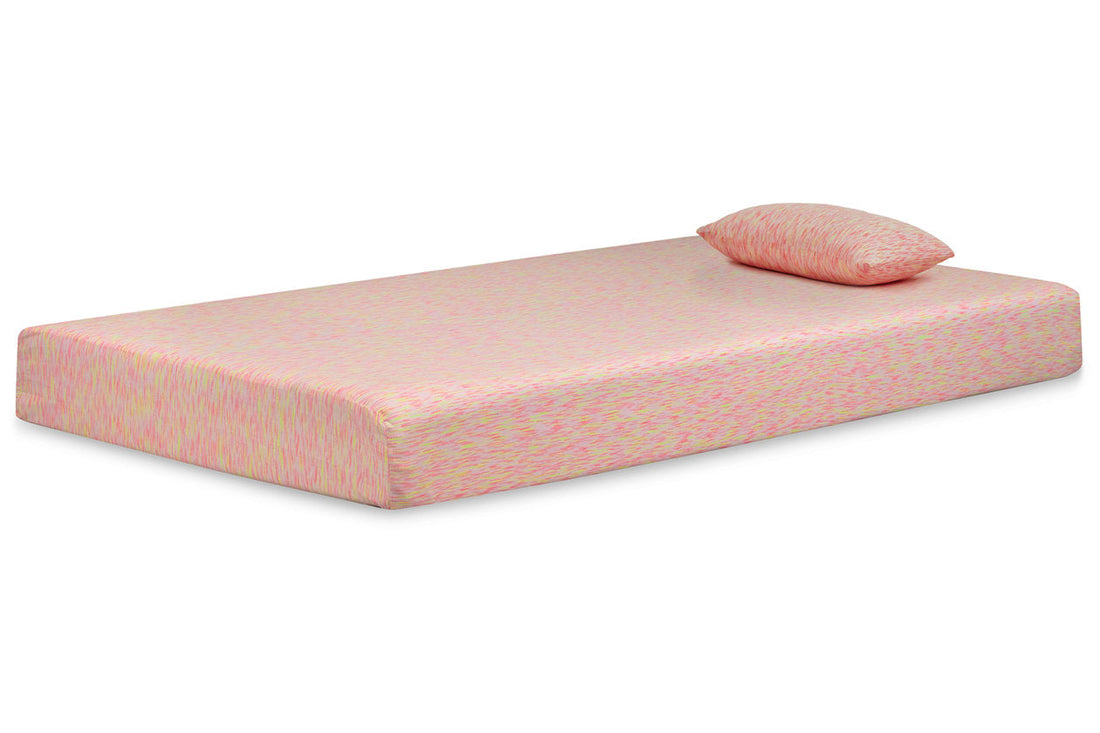 iKidz Pink Pink Twin Mattress and Pillow - M65911 - Bien Home Furniture &amp; Electronics